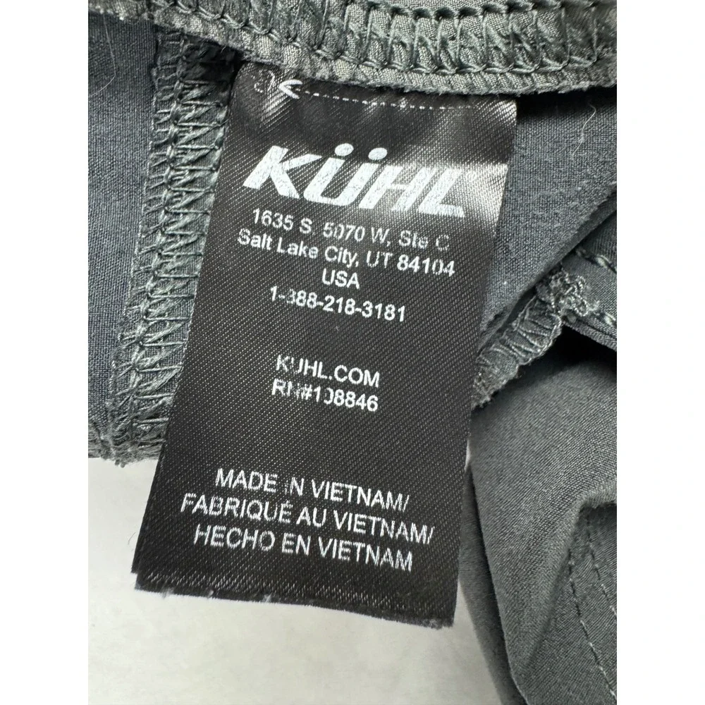 Kuhl Womens Cargo Hiking Pants Black Size 10 Reg Outdoor Trekking Trousers
